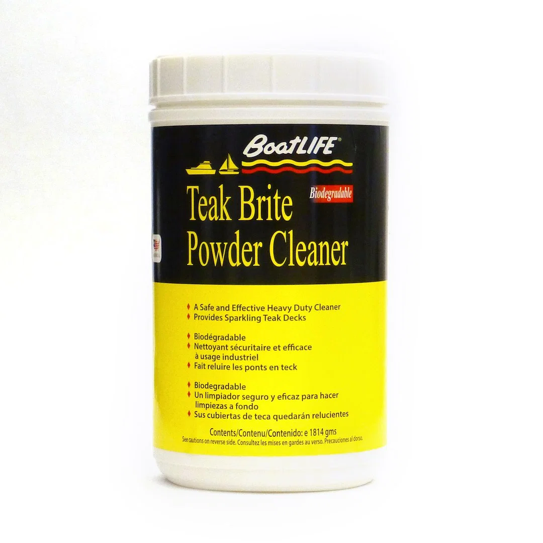 1185 – LIFE INDUST. Boat Deck Cleaner, Use To Clean Wood For Teak Oil And Sealer Application 64 Ounce Can Single Powd...
